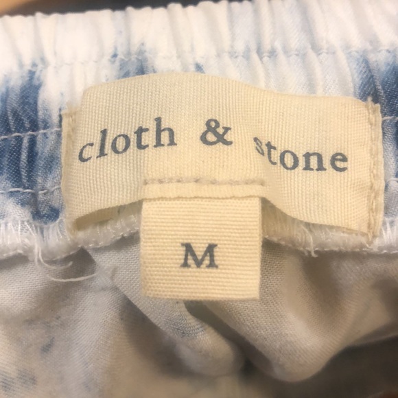 Cloth & Stone white and blue tie-dye skirt - Picture 3 of 3